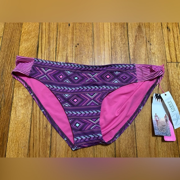 CARVE Designs Women's Bolinas Bottom Pink/Purple SPF 50 Swimsuit Bottoms XL - Picture 2 of 6